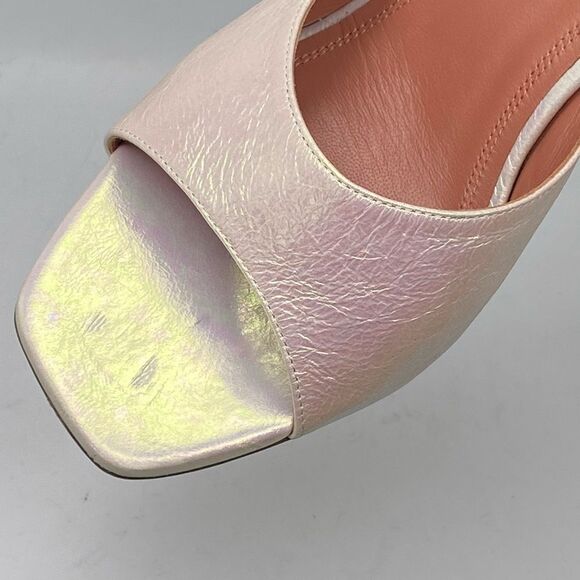 Amina Muaddi Lupita Holographic Leather Mule size 39 - Picture 9 of 14